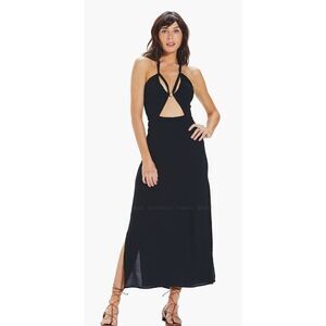 NWT VIX Paula Hermanny Lidia detail Midi Dress: Sexy Resortwear, flattering vaca